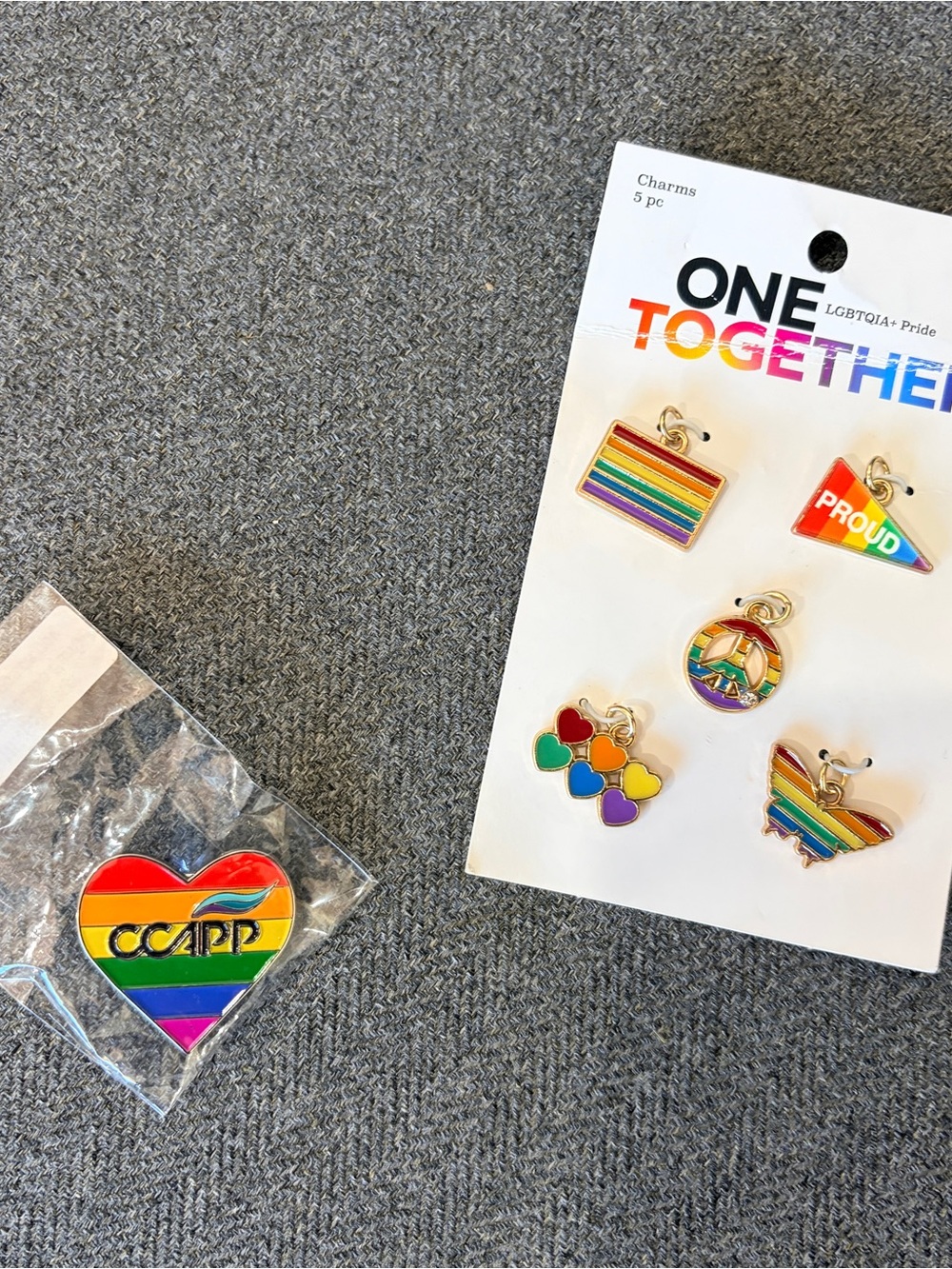 Together Rainbow Pride Charms - Multicolor